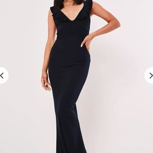 NWT missguided navy maxi dress
